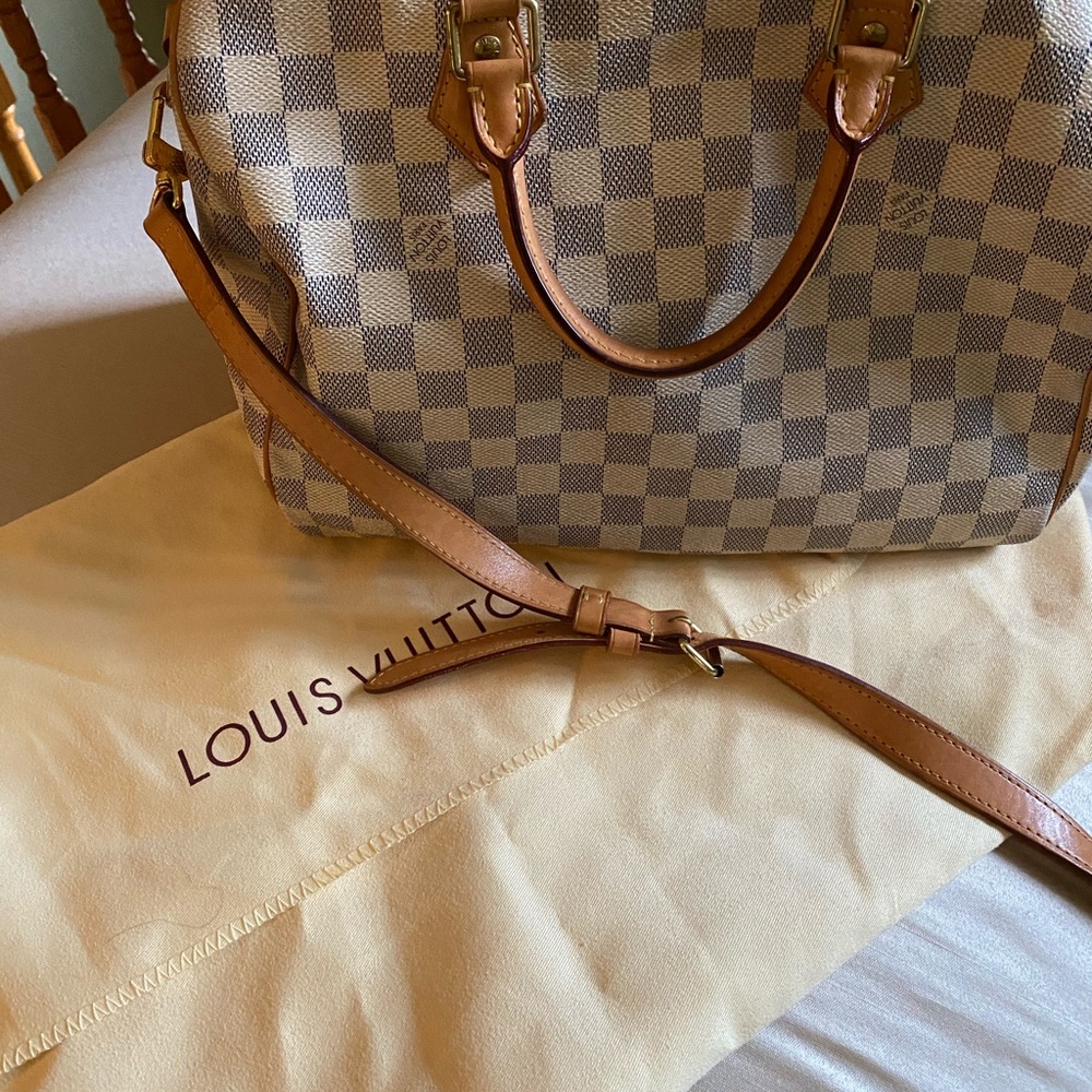 Louis Vuitton Speedy Bandouliere 30 Damier Azure